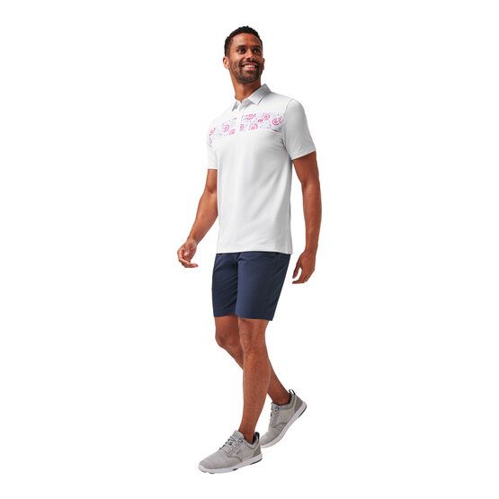 TravisMathew  Polokošile s krátkým rukávem Good Good Flourish bílá