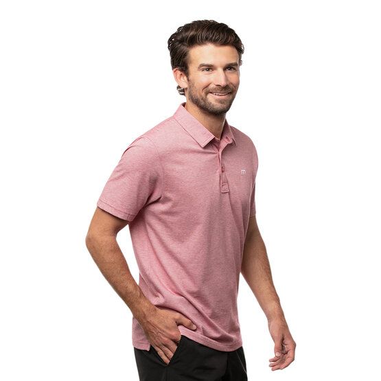 TravisMathew  Polokošile s krátkým rukávem Zinna červená