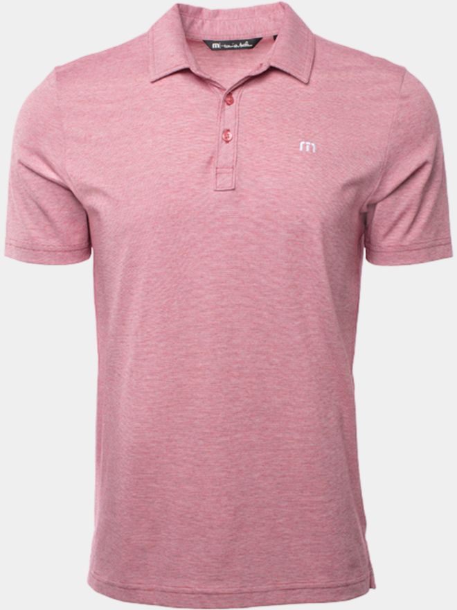 TravisMathew The Zinna Halbarm Polo rot