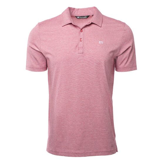 TravisMathew  Polokošile s krátkým rukávem Zinna červená