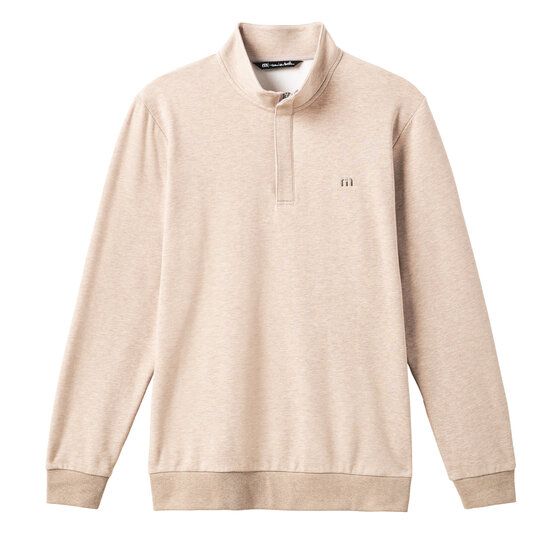 TravisMathew  Mikina Cloud Quarter Zip 2.0 béžová