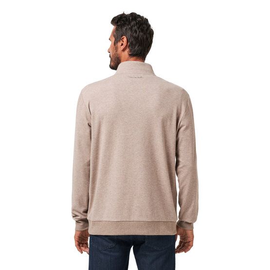 TravisMathew  Mikina Cloud Quarter Zip 2.0 béžová