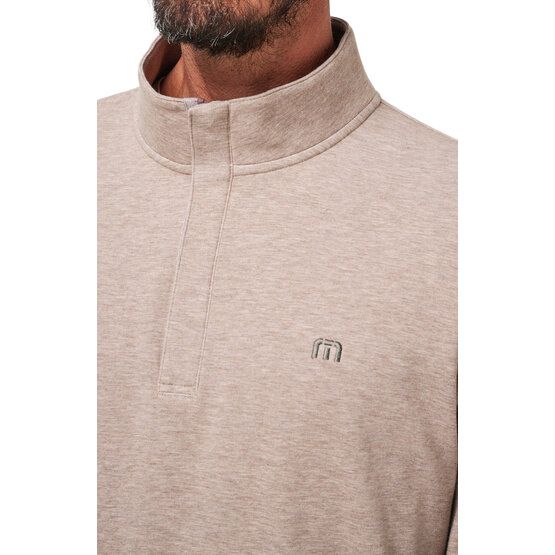 TravisMathew  Mikina Cloud Quarter Zip 2.0 béžová