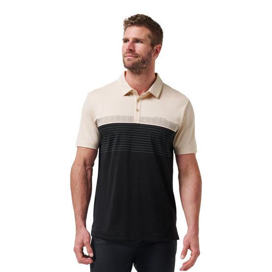 TravisMathew  Hang Glide half-sleeve polo sand