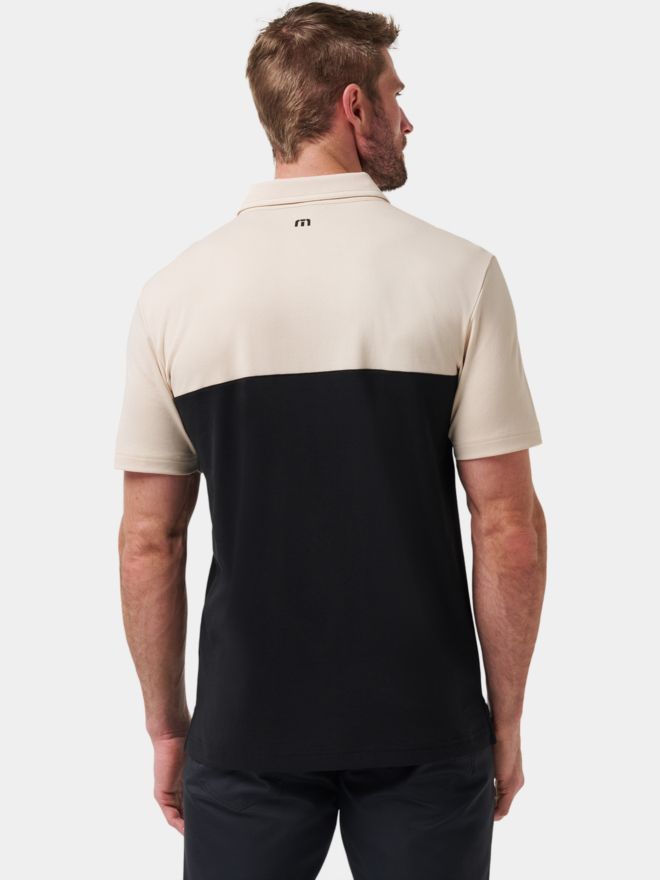 TravisMathew Hang Glide Halbarm Polo sand