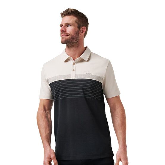 TravisMathew  Hang Glide half-sleeve polo sand