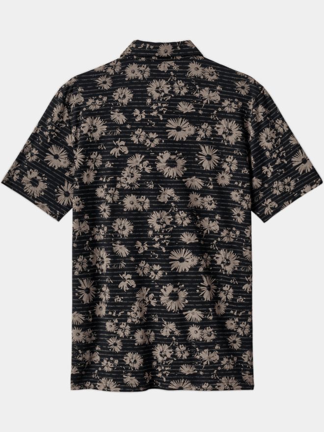 TravisMathew Shaded Grove Halbarm Polo schwarz