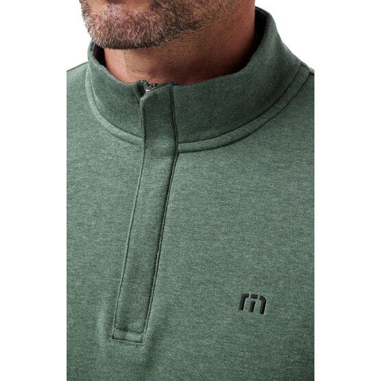 TravisMathew  Mikina Cloud Quarter Zip 2.0 olivová