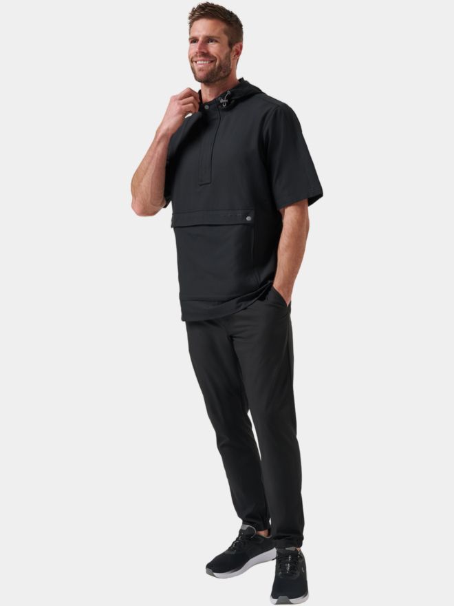 TravisMathew SPORT MODE HOODIE Halbarm Windshirt schwarz