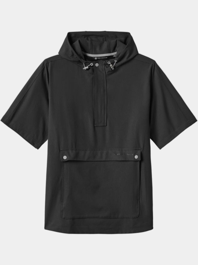 TravisMathew SPORT MODE HOODIE Halbarm Windshirt schwarz