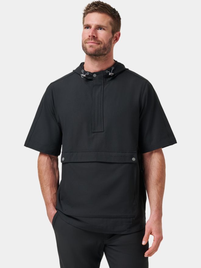 TravisMathew SPORT MODE HOODIE Halbarm Windshirt schwarz