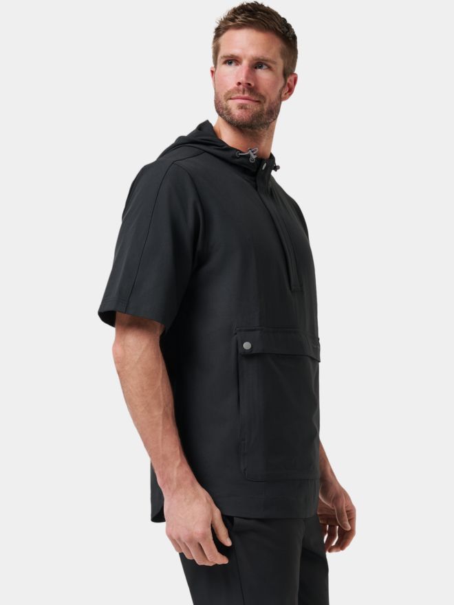 TravisMathew SPORT MODE HOODIE Halbarm Windshirt schwarz