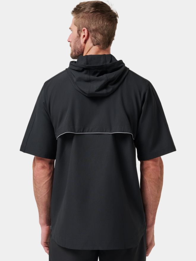 TravisMathew SPORT MODE HOODIE Halbarm Windshirt schwarz