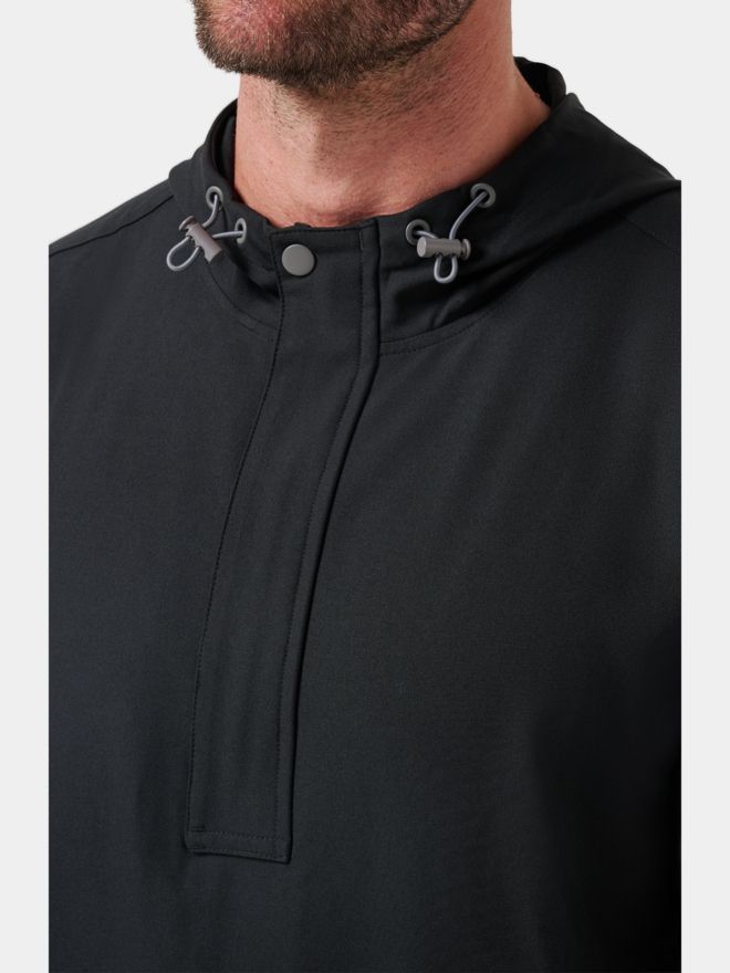 TravisMathew SPORT MODE HOODIE Halbarm Windshirt schwarz