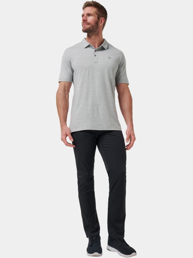 TravisMathew THE HEATER Halbarm Polo grau