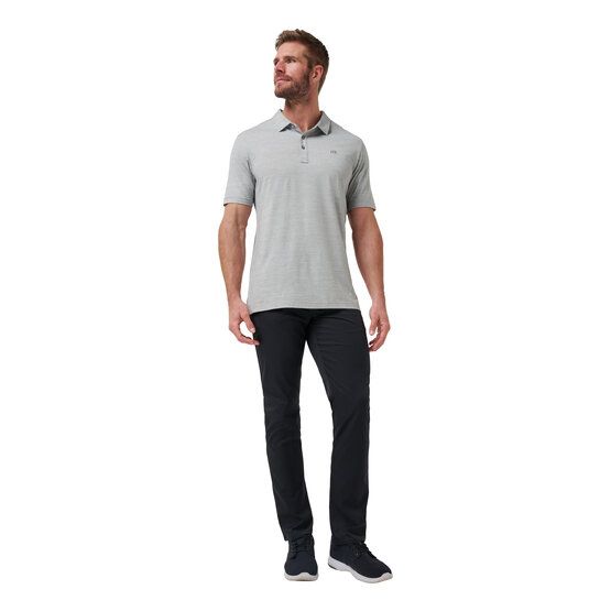 TravisMathew THE HEATER Halbarm Polo grau