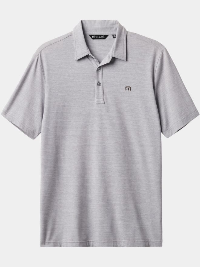 TravisMathew THE HEATER Halbarm Polo grau