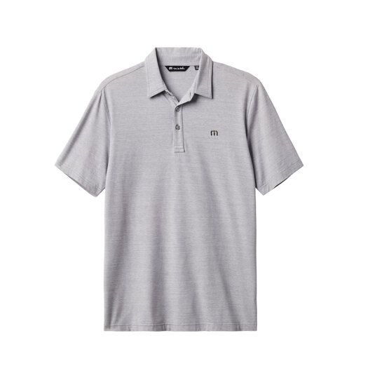 TravisMathew  THE HEATER half-sleeve polo light gray