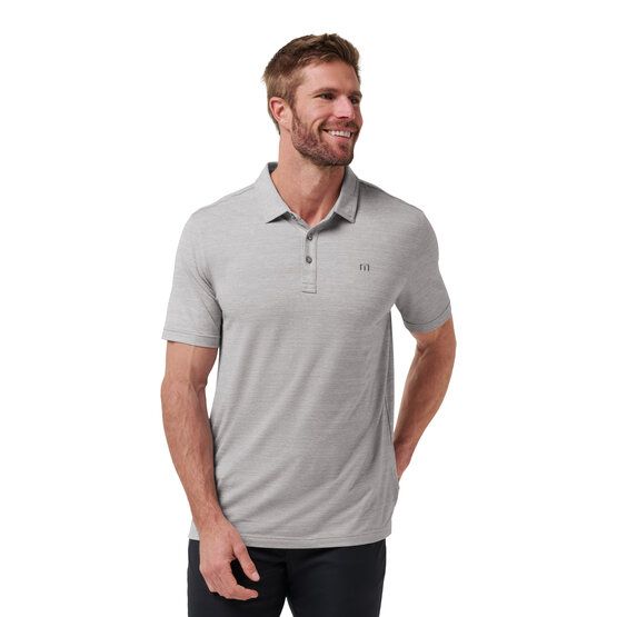 TravisMathew THE HEATER Halbarm Polo grau