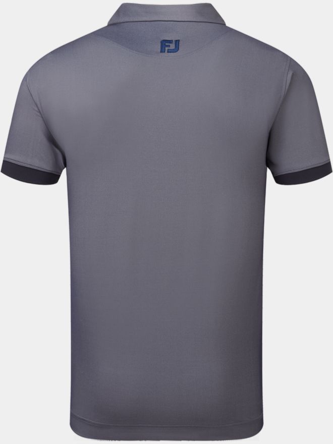 FootJoy Banded Birdseye Halbarm Polo navy