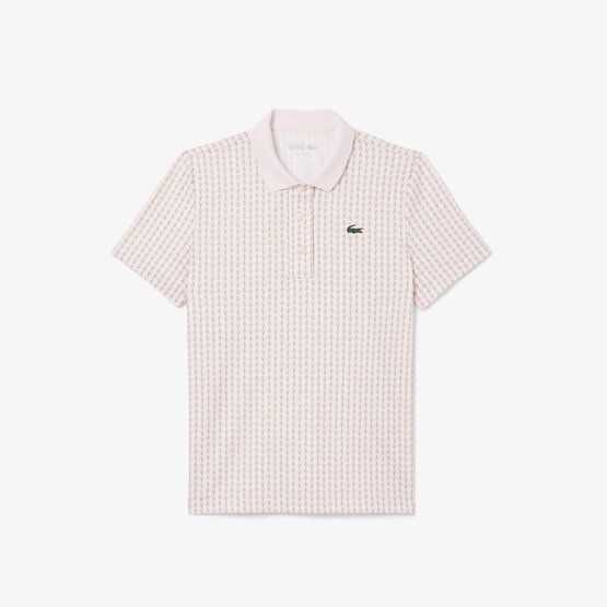 Lacoste AOP Halbarm Polo rosa