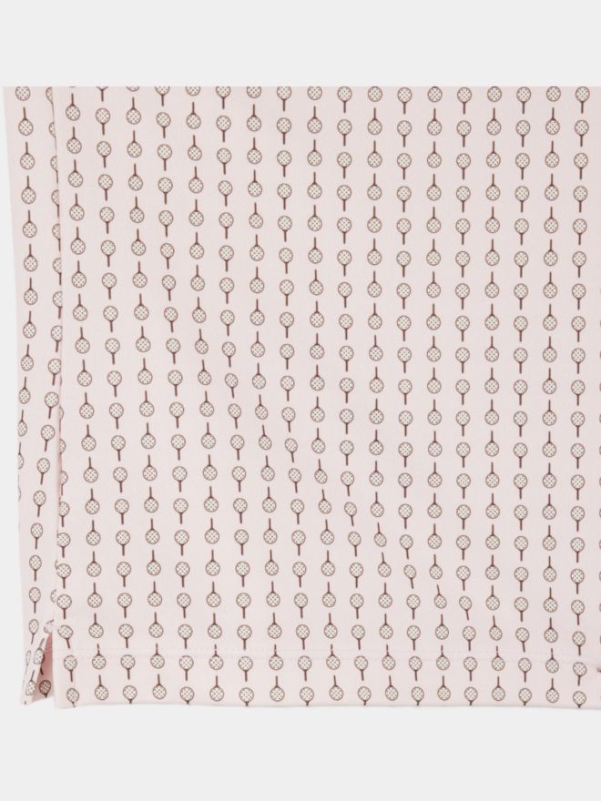 Lacoste AOP Halbarm Polo rosa