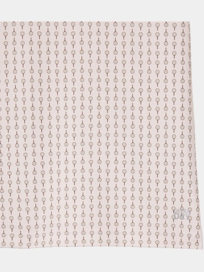 Lacoste AOP Halbarm Polo rosa