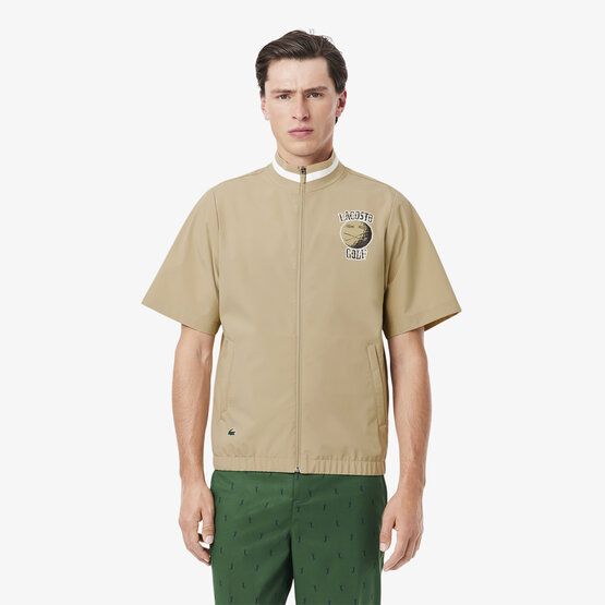 Lacoste Halbarm Windshirt beige