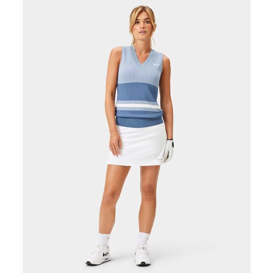 Macade Golf  Ana Sleeveless V-Neck Knit Sweater blue