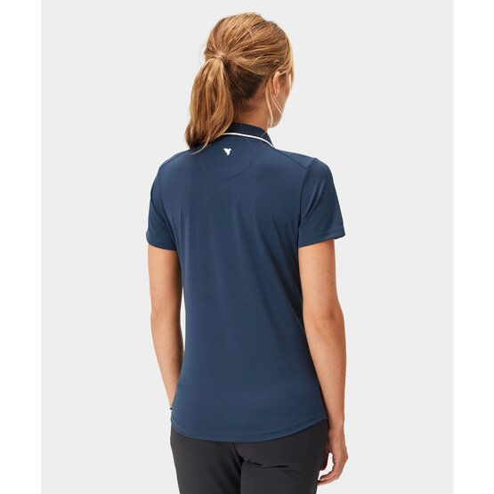 Macade Golf Tech Zip Shirt Halbarm Polo navy