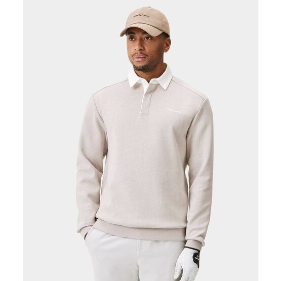 Macade Golf  Range Longsleeve Shirt Long Sleeve Polo beige