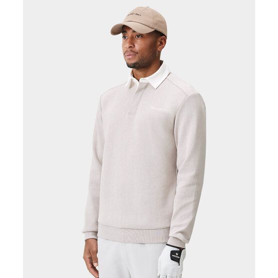 Macade Golf  Range Longsleeve Shirt Long Sleeve Polo beige