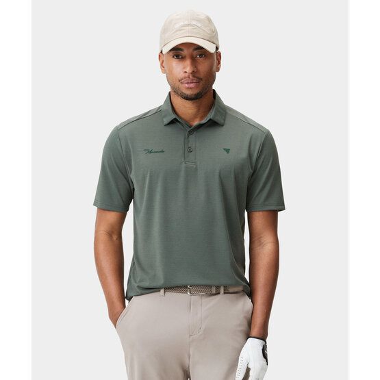 Macade Golf  Core Tech Shirt Half Sleeve Polo dark green