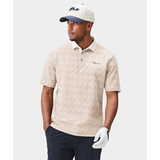 Macade Golf  Range Shirt Half Sleeve Polo beige