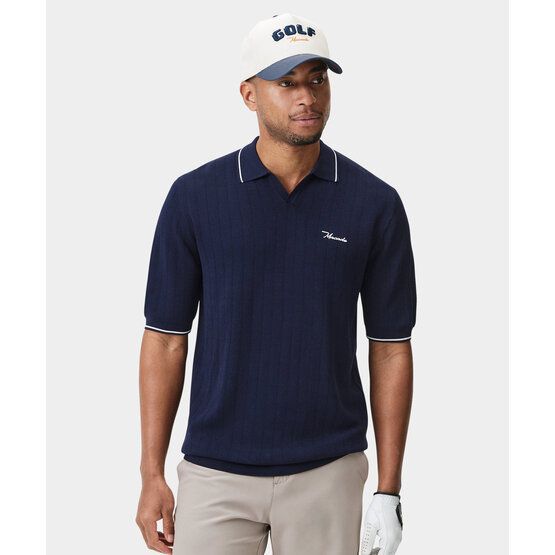 Macade Golf  Range Knit Shirt Half Sleeve Polo navy