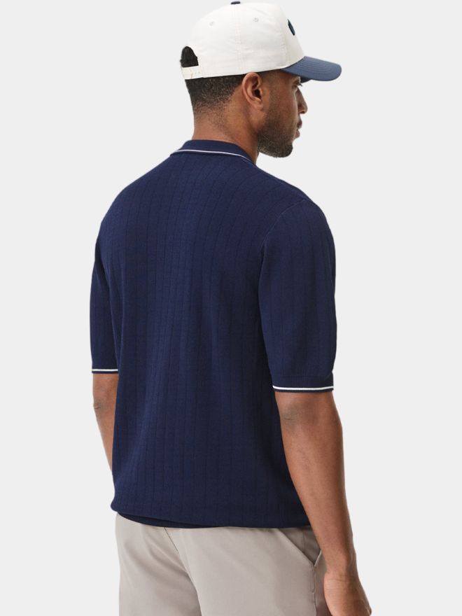 Macade Golf Range Knit Shirt Halbarm Polo navy