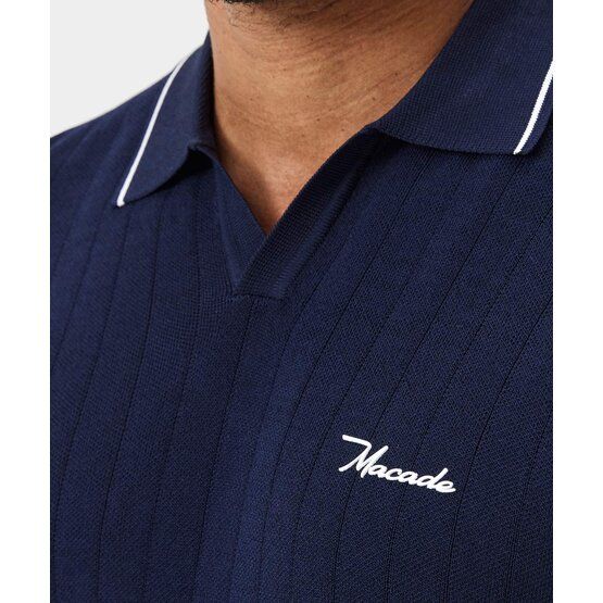 Macade Golf  Range Knit Shirt Half Sleeve Polo navy