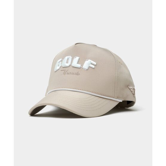 Macade Golf  Crossover Rope Snapback Cap beige