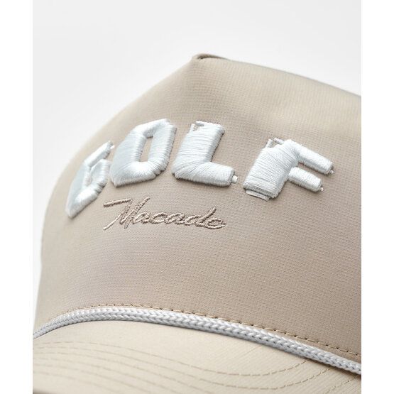 Macade Golf  Crossover Rope Snapback Cap beige