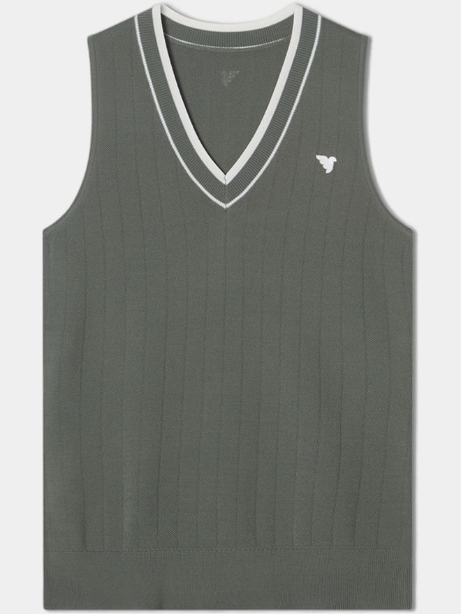 Macade Golf Ana Sleeveless V-Neck Strick Pullunder grün