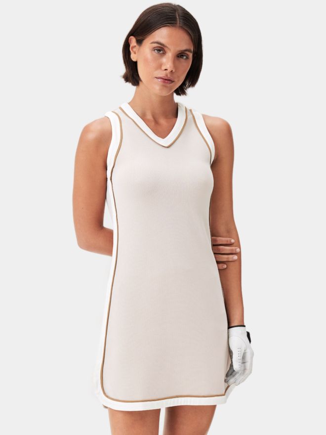 Macade Golf Ava Range Dress ohne Arm Kleid beige