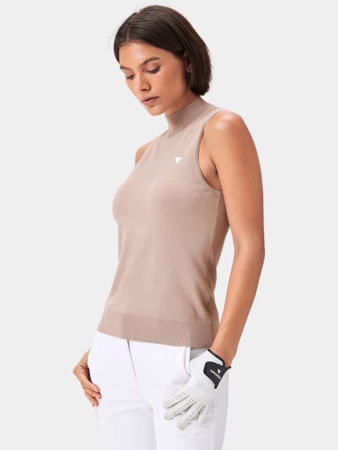 Macade Golf Kayla Air ohne Arm T-Shirt beige