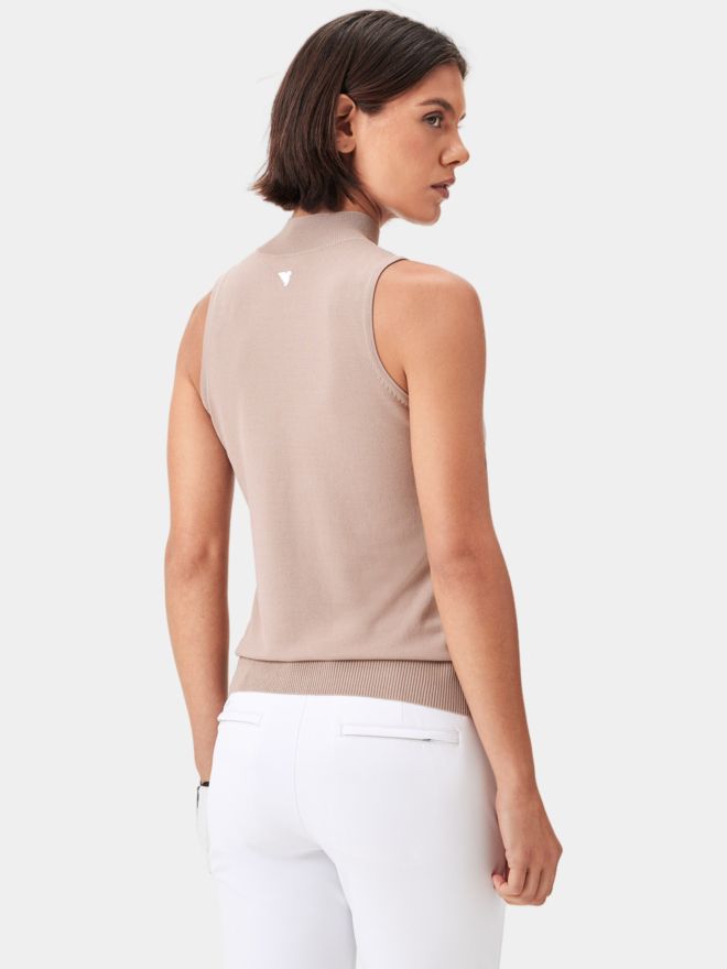 Macade Golf Kayla Air ohne Arm T-Shirt beige