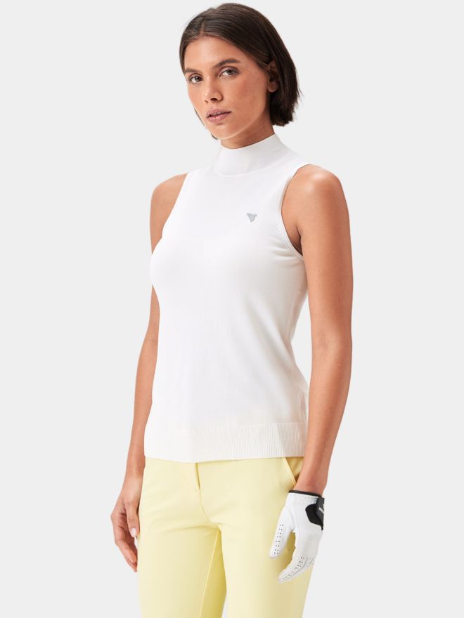 Macade Golf Kayla Air ohne Arm T-Shirt weiß