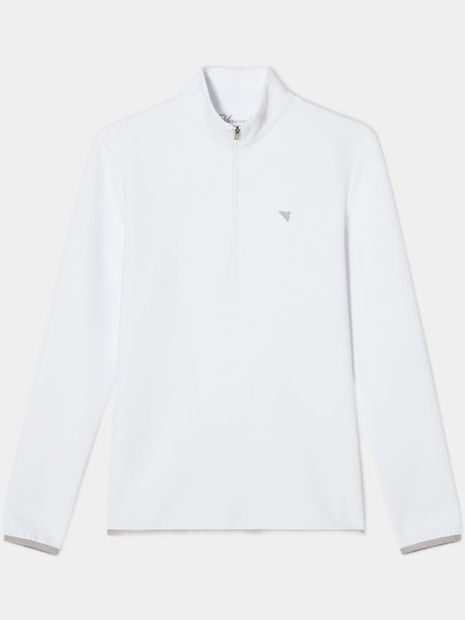 Macade Golf Therma Quarter Zip Stretch Midlayer offwhite