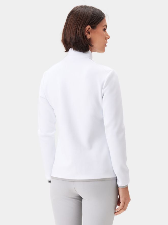 Macade Golf Therma Quarter Zip Stretch Midlayer offwhite