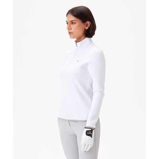 Macade Golf Therma Quarter Zip Stretch Midlayer offwhite