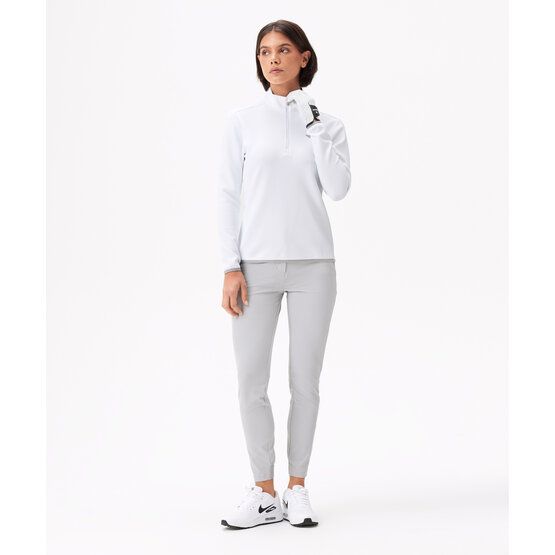 Macade Golf Therma Quarter Zip Stretch Midlayer offwhite