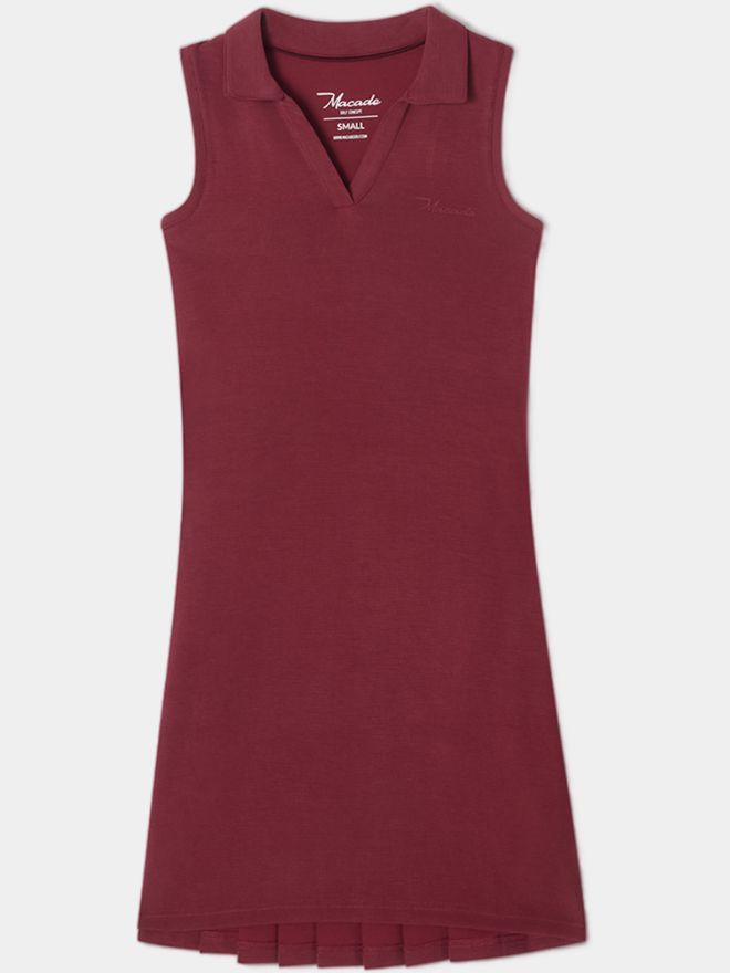Macade Golf Amanda Performance Dress ohne Arm Kleid rot