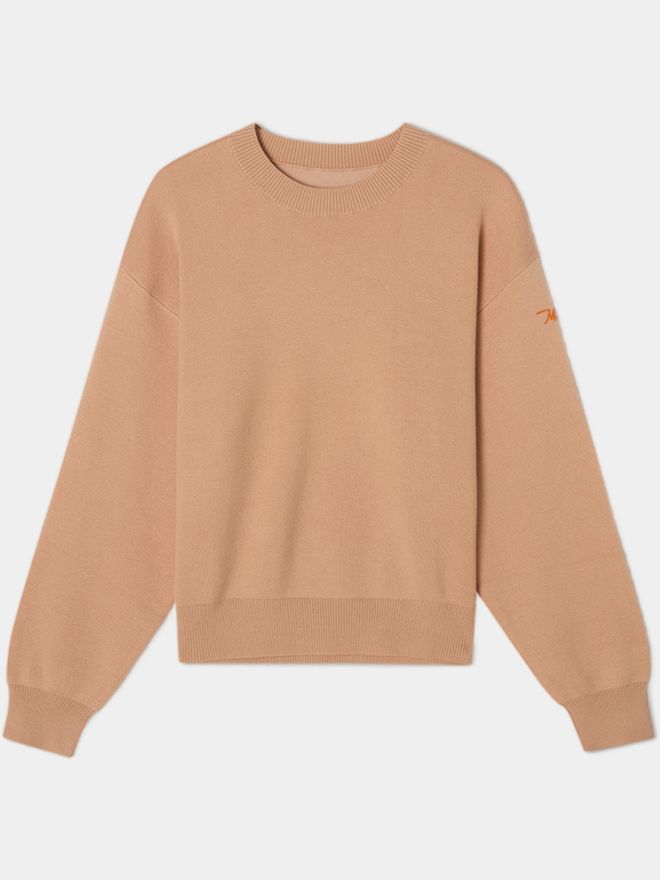 Macade Golf Concept Oversized Sweater Strick Pullover beige